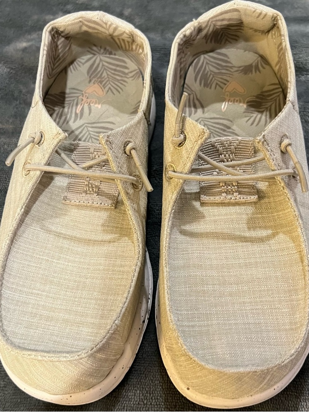 REEF Women’s Cushion Coast slip on shoes - oatmeal, ivory, sand, neutral